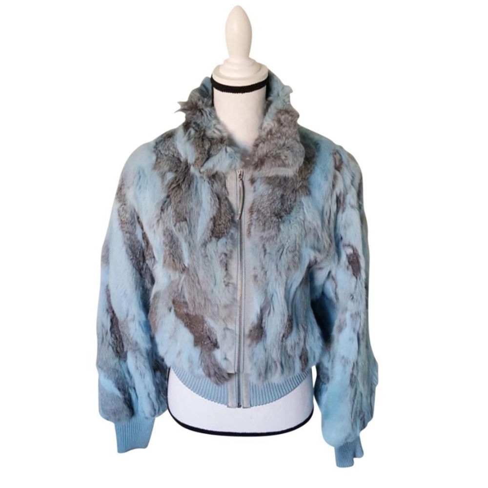 Natural Fur Bomber Jacket